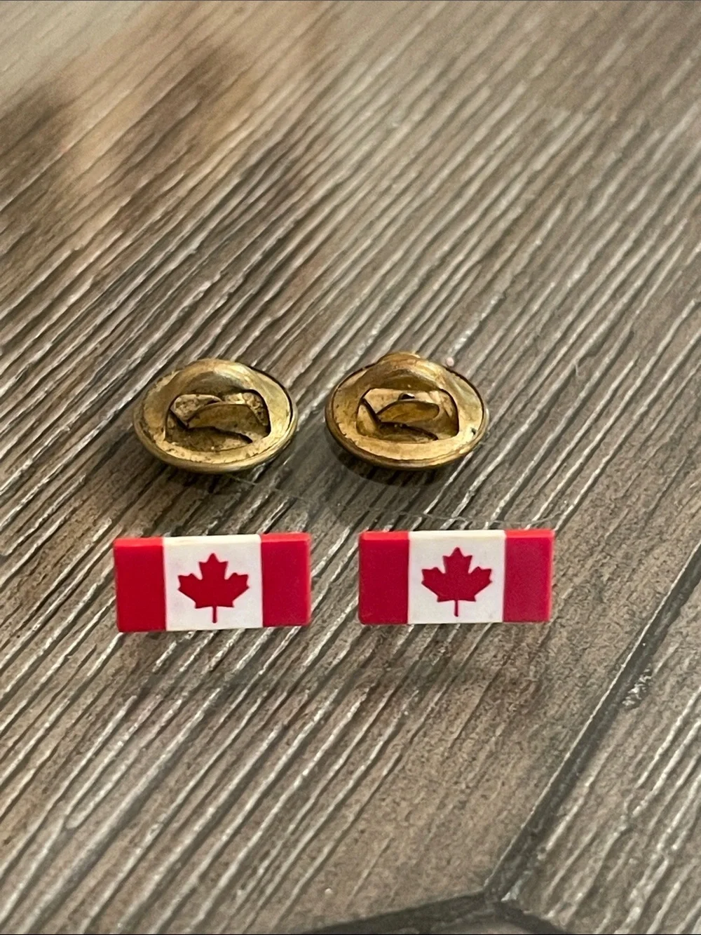 Vintage Canadian Flag Miniature Lapel Pins or Tie Tacks - Hat Pin
